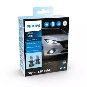 Philips Ultinon Pro3022 LED-HL H4 set LUM11342U3022X2 2e kans